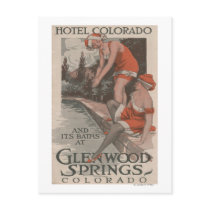 Hotel Colorado & Baths Poster Postcards