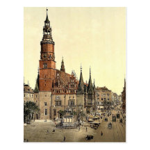 Hôtel de ville, Breslau, Silésie, Allemagne (c.-à- Carte Postale
