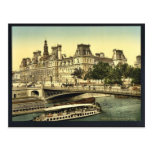 Hotel de ville, Paris, France classic Photochrom Post Cards