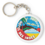 Hotel Des Indes Luggae Label Key Chain