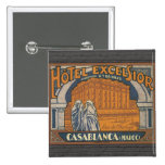 Hotel Excelsior Casablanca (Maroc), Vintage Pinback Buttons