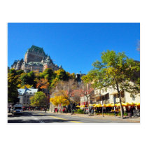 Hotel Frontenac High Above Quebec City Postcard postcards