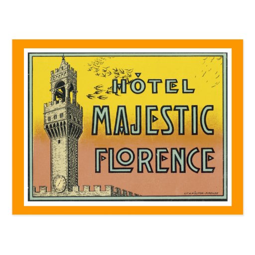 Hotel Majestic Florence Postcards