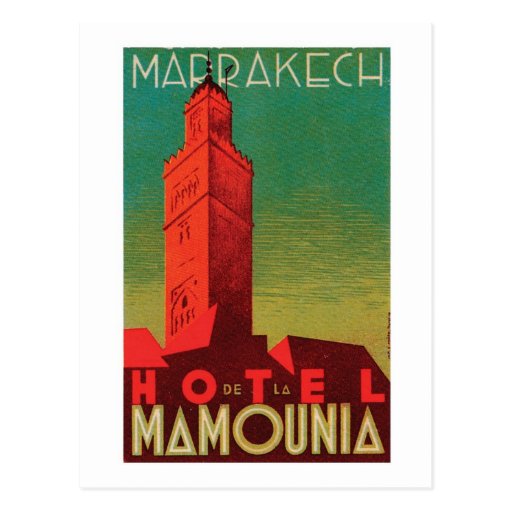 Hotel Mamounia Marrakech Postcard