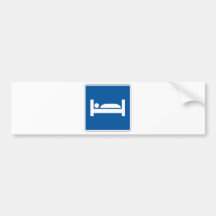 Hotel Motel Street Sign Bumper Stickers