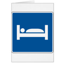 Hotel Motel Street Sign Cards