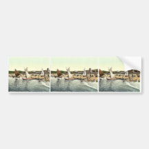 Hotel on the beach and Kaffeeberg, Misdroy, Pommer Bumper Sticker