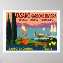 Hotel Paradiso (Lago di Garda - Italia) Poster