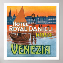Hotel Royal Danieli Venezia w/o border Poster