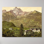 Hotel, Salines and Villa des Bains, Bex, Vaud, Can Print