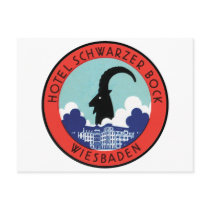 Hotel Schwartzer Bock Wiesbaden Post Card