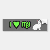 Hotot Rabbit Bumper Sticker