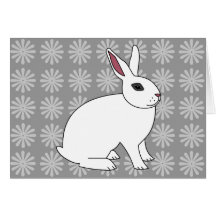 Hotot Rabbit Greeting Card