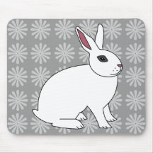Hotot Rabbit Mouse Pads