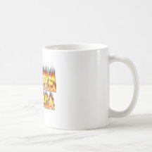 Hottie Cynthia fire and flames Coffee Mug