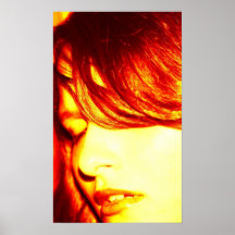 Hottie (lip stick girl) posters