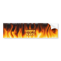 Hottie Mary fire and flames red marble