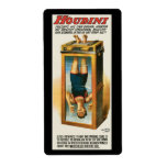 Houdini Advertising poster , 1913 Custom Shipping Label