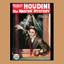 Houdini, The Mastery Mystery vintage poster 1919 postcards