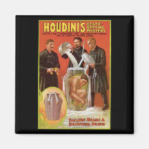 Houdini's ~ Illusionist Vintage Escape Artist Refrigerator Magnets