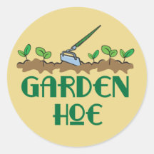 Houe de jardin autocollant rond