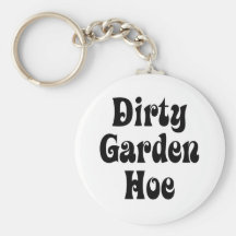 Houe sale de jardin porte-clefs