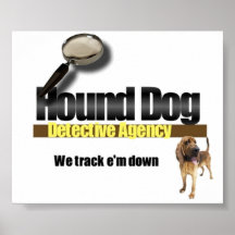 Hound Dog Detective Agency Print