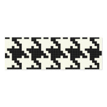 Hounds Tooth Pixel-Textured Business Card