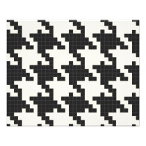 Hounds Tooth Pixel-Textured Photo