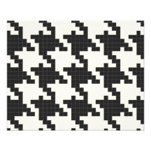 Hounds Tooth Pixel-Textured Photo