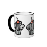 houndstooth cupcake mugs
