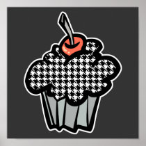 houndstooth cupcake posters
