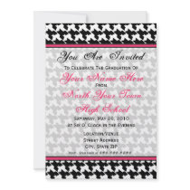 Houndstooth Fashion Graduation Invitation - 2010