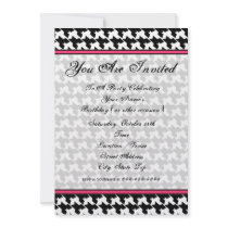 Houndstooth Fashion Invitation