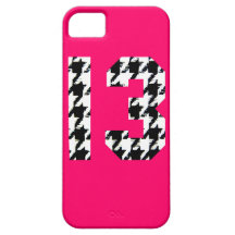 Houndstooth Lucky Number 13 Case For The iPhone 5