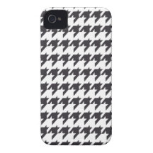 Houndstooth monogram  iPhone 4 Case