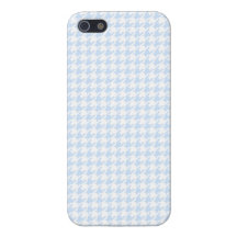 Houndstooth pattern - baby blue cover for iPhone 5