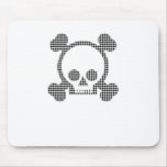 Houndstooth skull mousepad