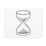 Hour Glass / Timer Postcard