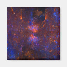 "Hourglass Cave" Fractal Art Refrigerator Magnet