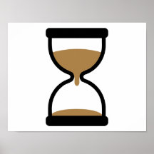 Hourglass Sand glass Poster