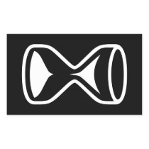 Hourglass Rectangular Sticker