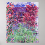 House Among the Roses by Monet Poster