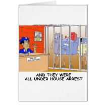 House Arrest Funny Police Mugs Tees Cards Gift Etc