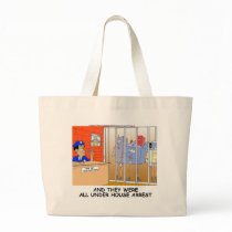 House Arrest Funny Police Mugs Tees Cards Gift Etc Tote Bag