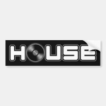 House Bumper Sticker Inverse