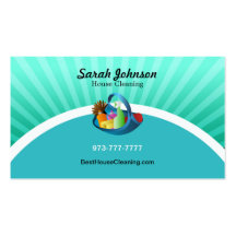 House Cleaning Business Card Template