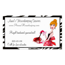 House Cleaning Diva Business Cards