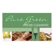 House Home Cleaning Housekeeping Service Business Card Template