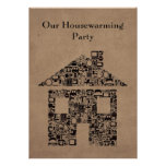 House Home Housewarming Reno Party Invitation